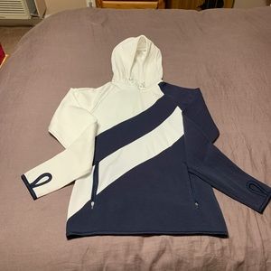 Tory Sport Hooded Pull Over w/thumb loops
